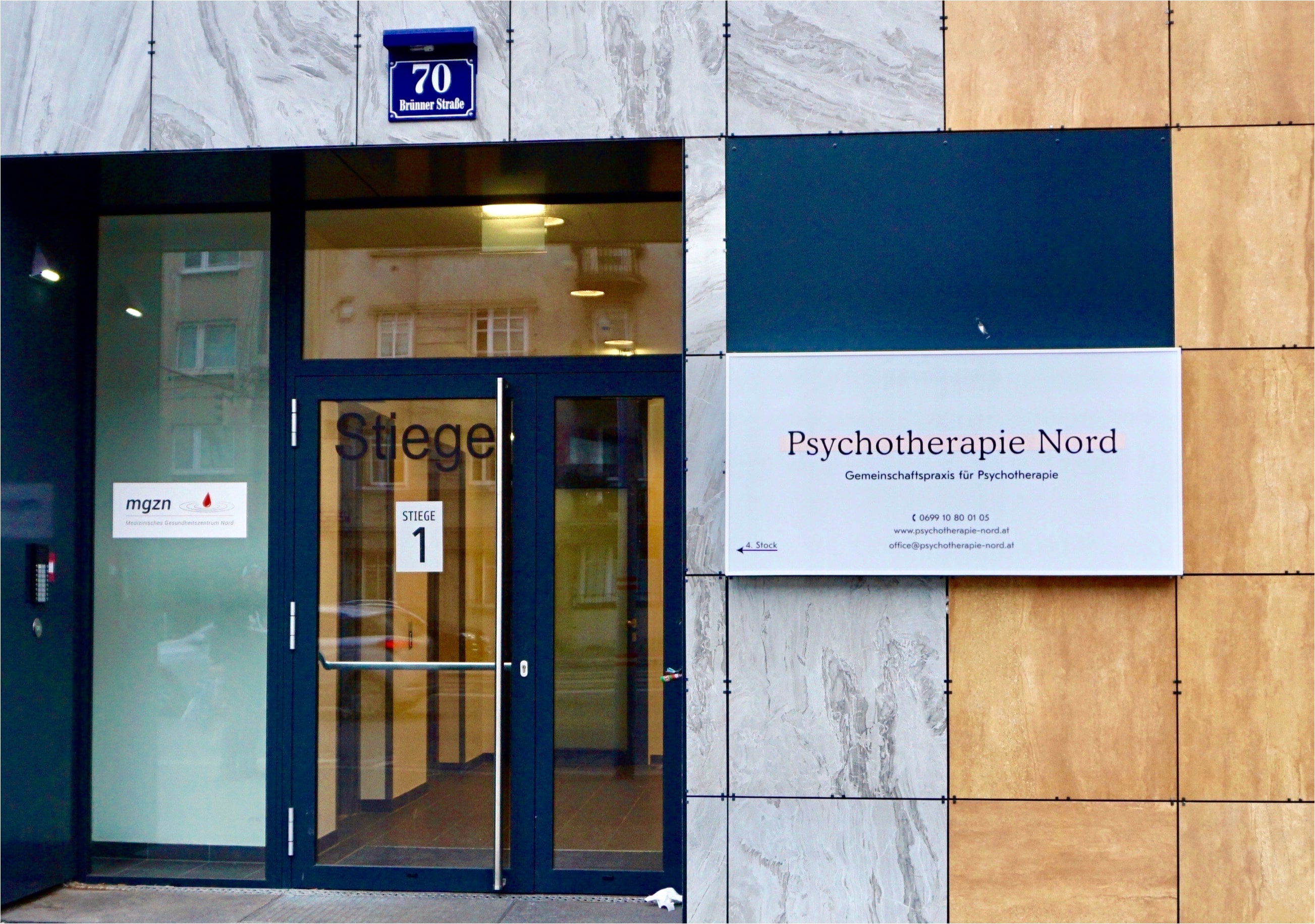 Praxis Psychotherapie Nord Eingang